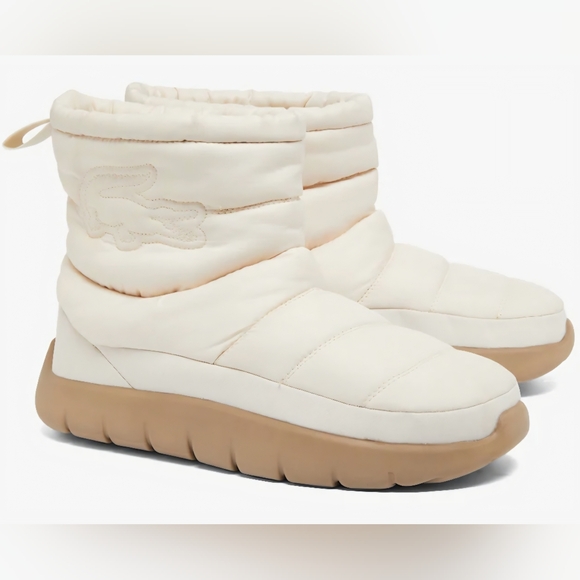 LACOSTE OFF WHITE/LT BRN SERVE SLIPPER MID BOOT US 9/UK8/EU42 main image 6